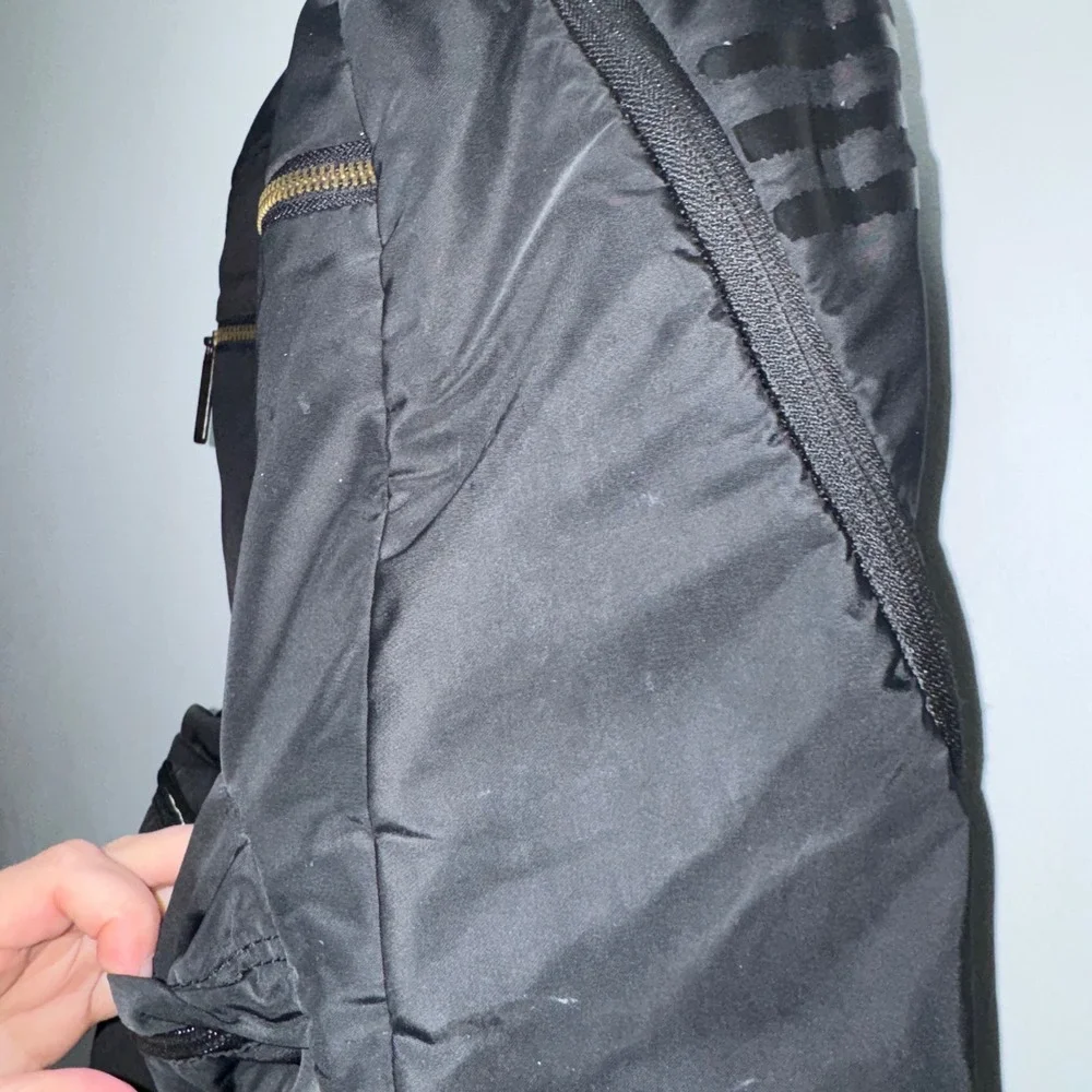 Adidas Originals National Plus Backpack Black Gold Trefoil School Travel Bag
